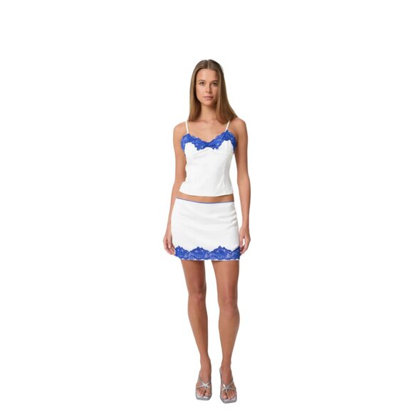 AMILLA Women Cami Top White Blue - Picture 3 of 6